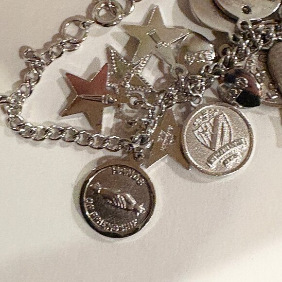 1970s Beta Sigma Phi loaded charm bracelet - Picture 6 of 7